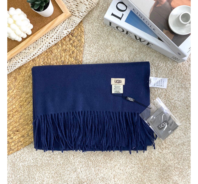 UGG OVERSIZED SCARF NAVY