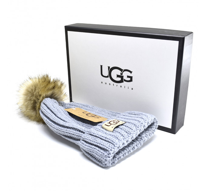 UGG KNIT POM II HAT GREY
