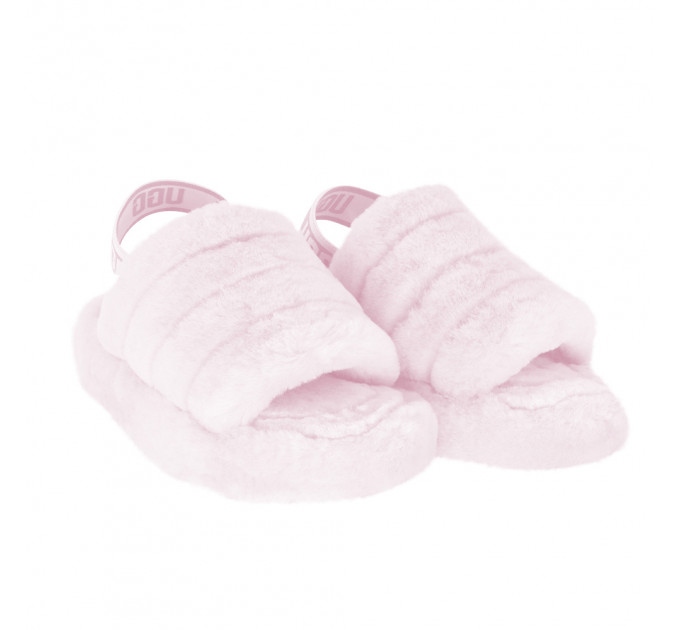 FLUFF YEAH LOGO SLIDE SEASHELL PINK