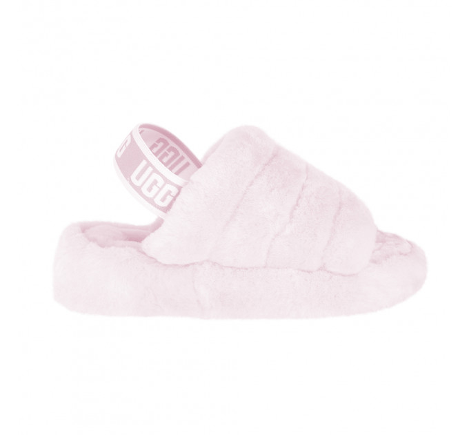 FLUFF YEAH LOGO SLIDE SEASHELL PINK