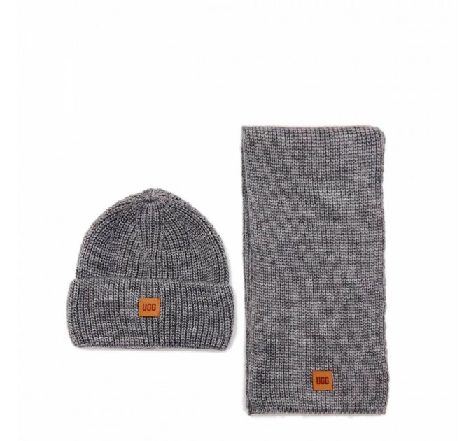 UGG CHUNKY RIB KNIT BEANIE SEN GREY