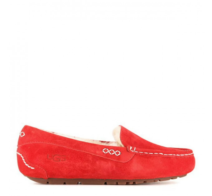 UGG MOCASSINS ANSLEY RED