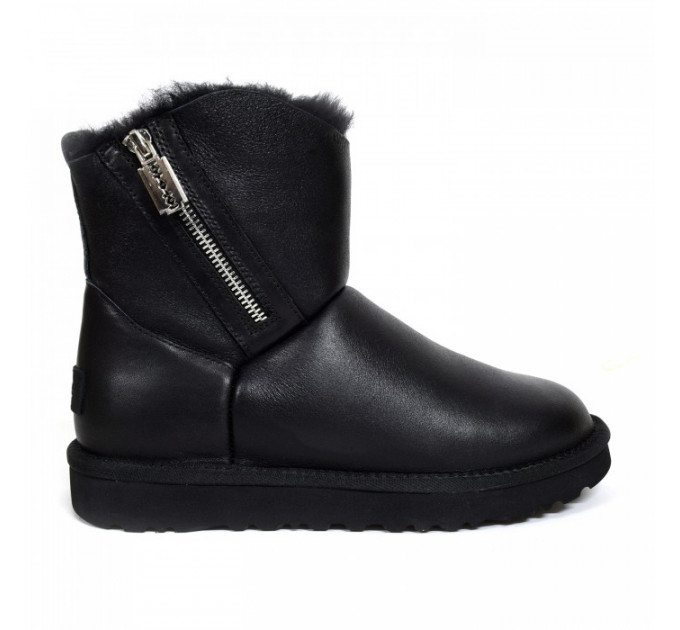 MINI OBLIQUE ZIP BLACK