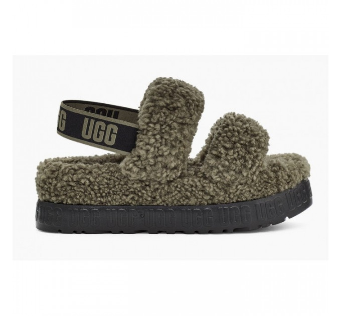 OH FLUFFITA SLIDE BURNT OLIVE 