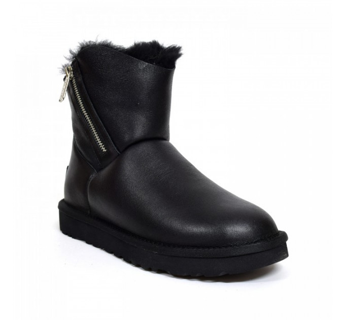 MINI OBLIQUE ZIP BLACK