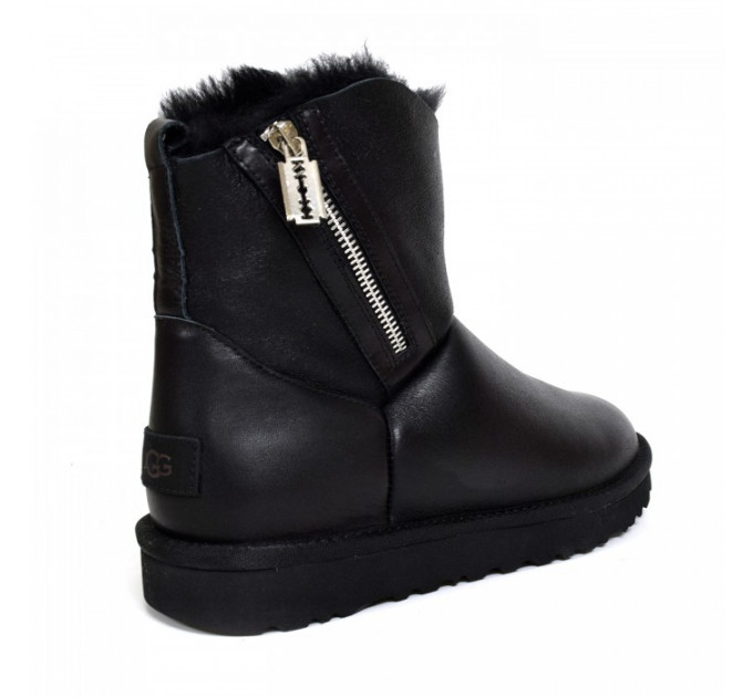 MINI OBLIQUE ZIP BLACK