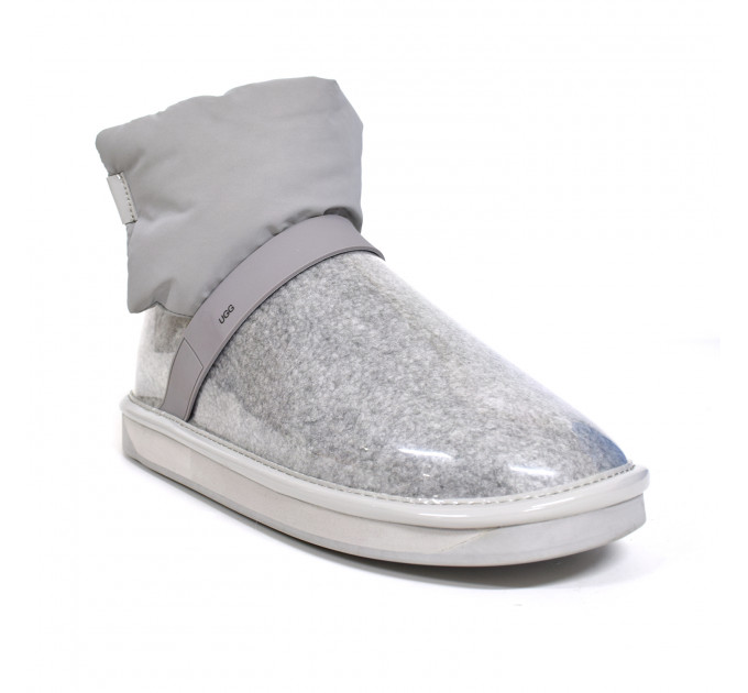 CLEAR QUILTY BOOTS GREY