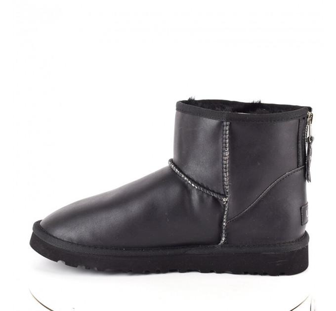 MEN`S ONE ZIP MINI BOOT BLACK