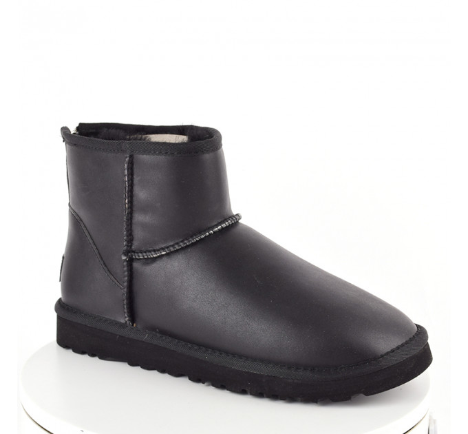 MEN`S ONE ZIP MINI BOOT BLACK