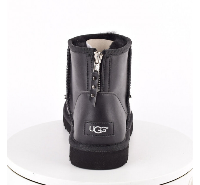 MEN`S ONE ZIP MINI BOOT BLACK