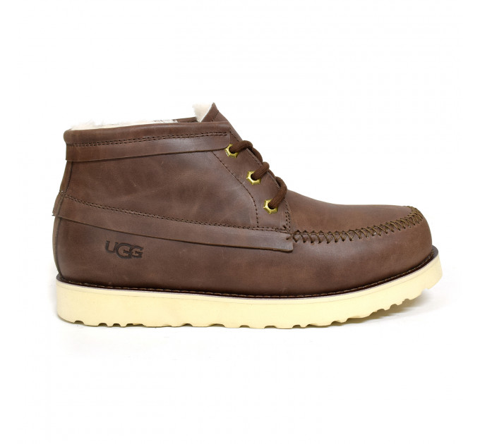 MEN`S CAMPOUT CHUKKA LEATHER CHOCOLATE