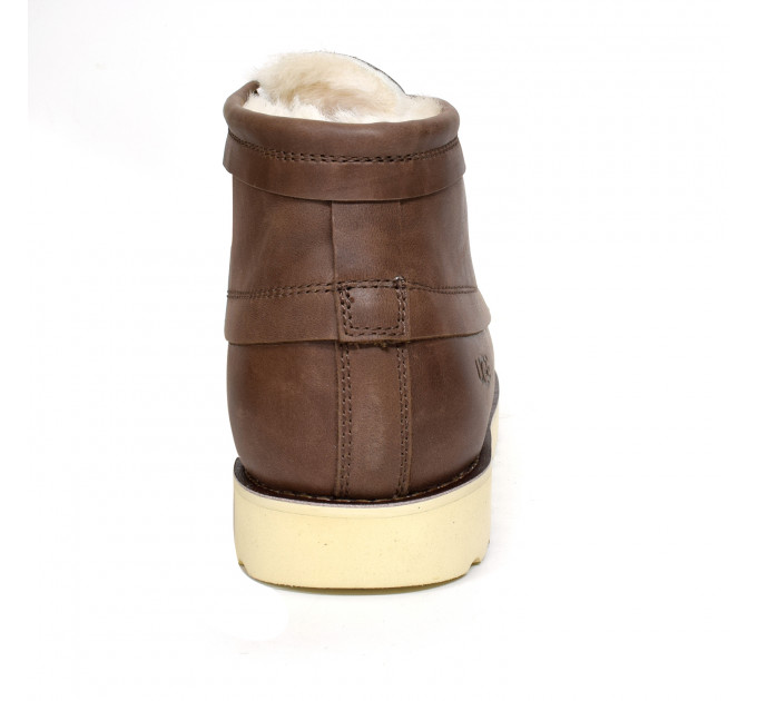 MEN`S CAMPOUT CHUKKA LEATHER CHOCOLATE