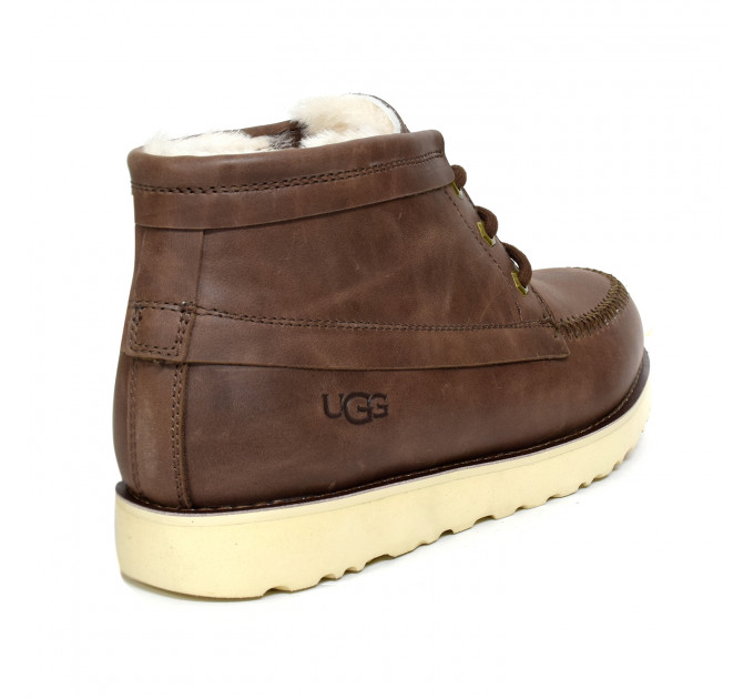 MEN`S CAMPOUT CHUKKA LEATHER CHOCOLATE