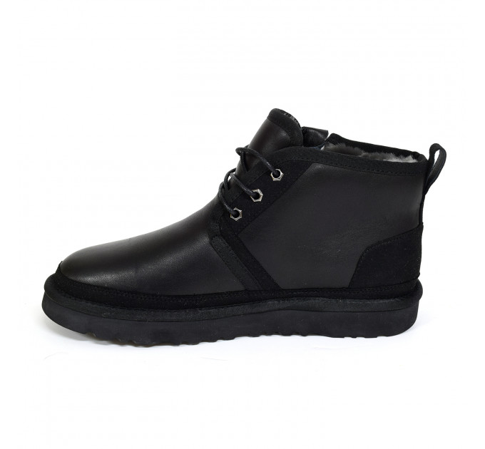 MEN`S NEUMEL ZIP LEATHER BLACK