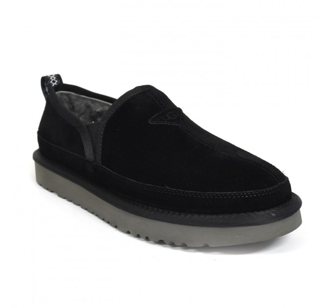 MEN'S SLIPPERS SCUFF ROMEO BLACK