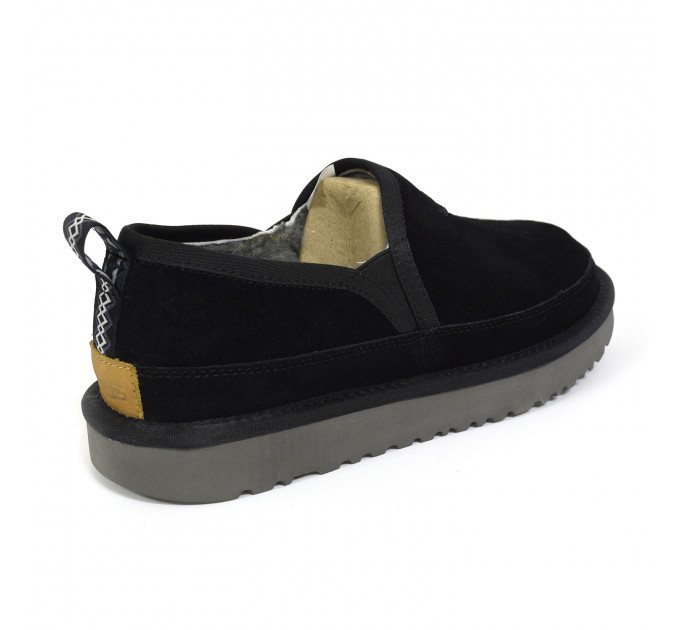 MEN'S SLIPPERS SCUFF ROMEO BLACK