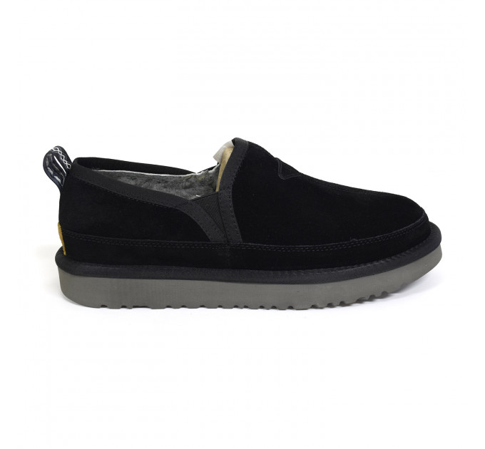 MEN'S SLIPPERS SCUFF ROMEO BLACK