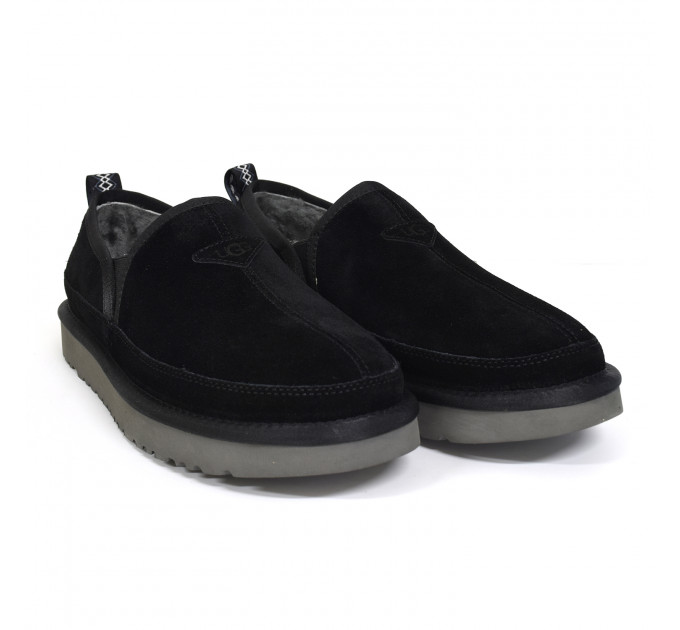 MEN'S SLIPPERS SCUFF ROMEO BLACK