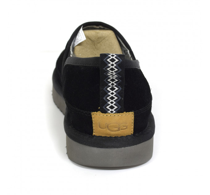 MEN'S SLIPPERS SCUFF ROMEO BLACK