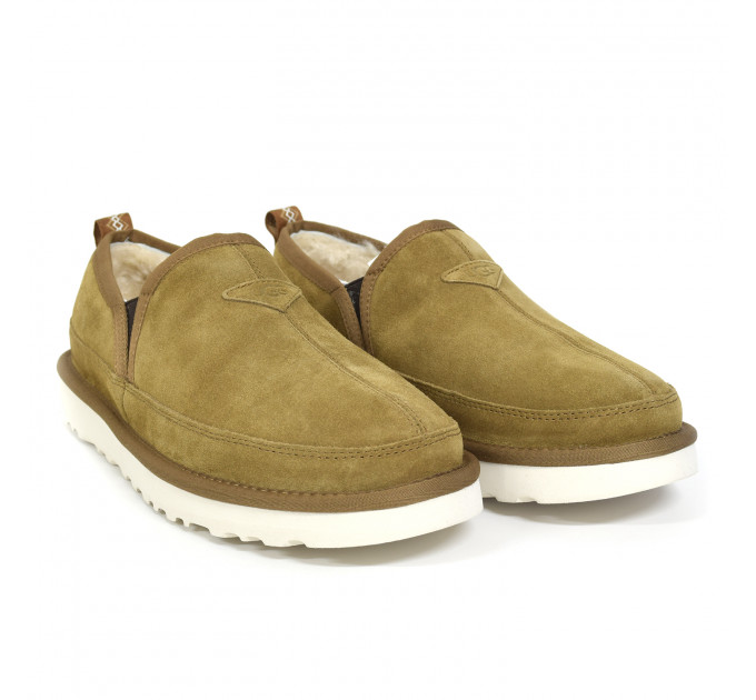 MEN'S SLIPPERS SCUFF ROMEO CHESTNUT