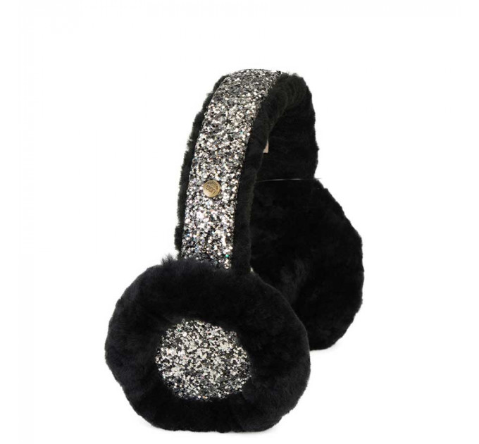 EARMUFF SEQUINS BLACK
