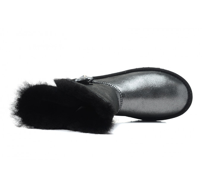 KID'S BAILEY BUTTON I DO SHEEPSKIN BLACK
