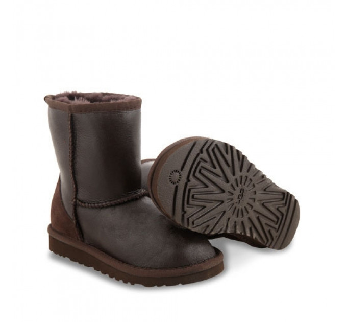 KID'S CLASSIC SHORT METALLIC CHOCOLATE