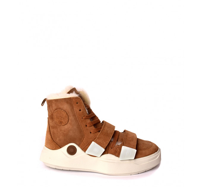 UGG SNEAKERS SIOUX TRAINER CHESTNUT