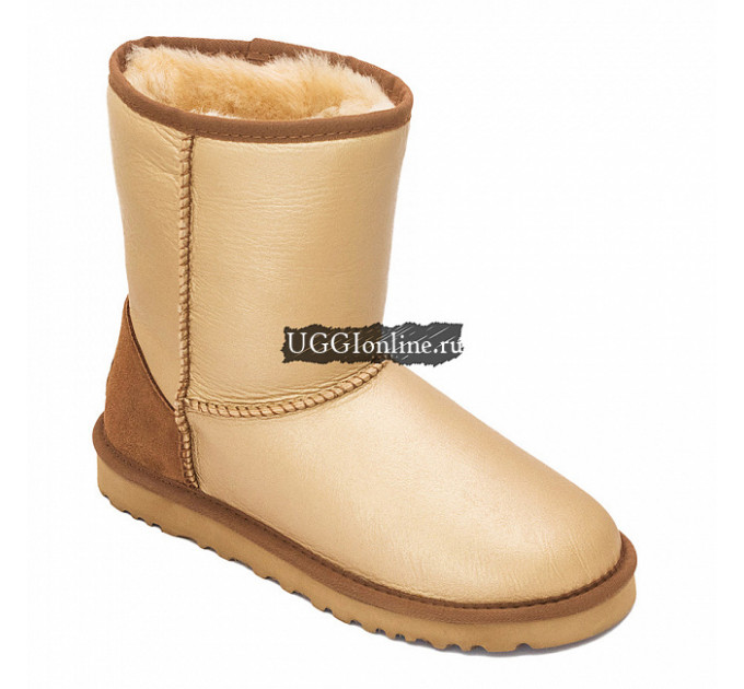 CLASSIC SHORT METALLIC SOFT GOLD