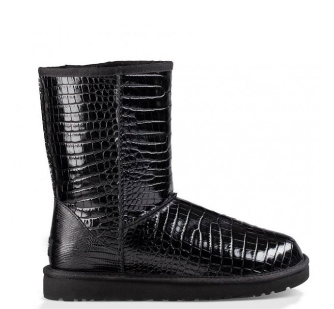 CLASSIC SHORT CROCO BLACK