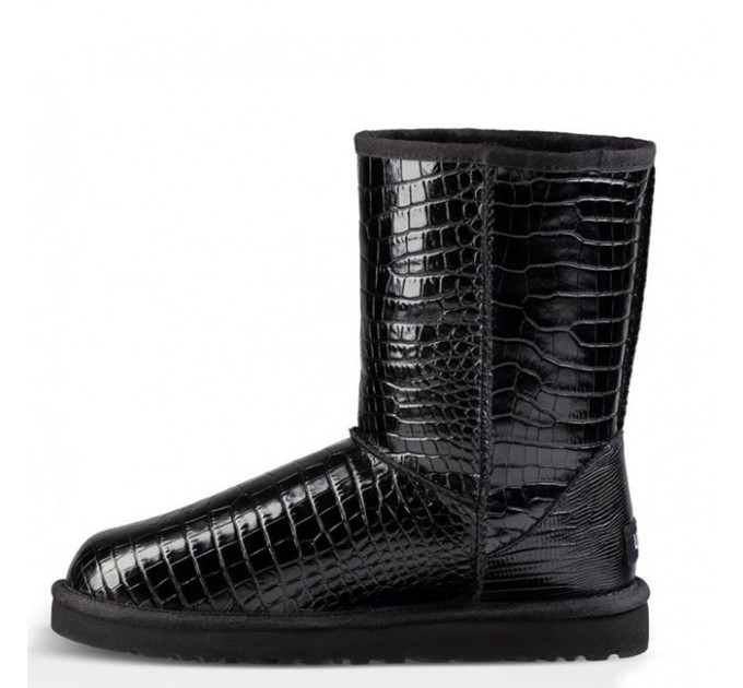 CLASSIC SHORT CROCO BLACK